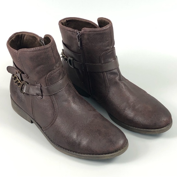 BareTraps Shoes Baretraps Hilarie Womens Brown Ankle Boots Size 9m